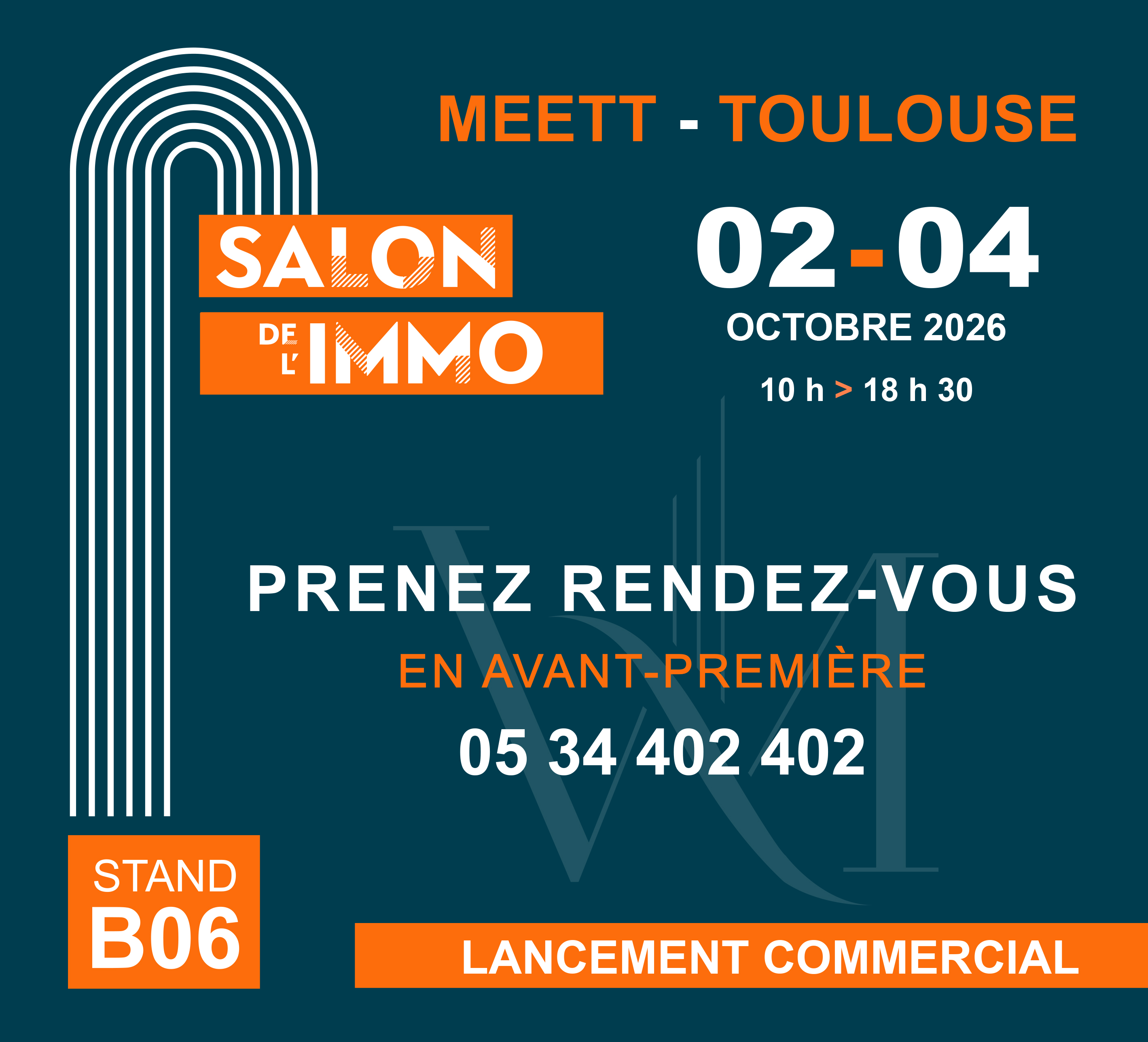 Salon immobilier Toulouse du 02 au 04 octobre 2023 au MEET.
